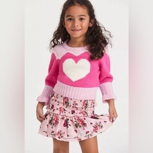 LoveShackFancy Girl Mabon Skirt Rosemary Mauve Pink